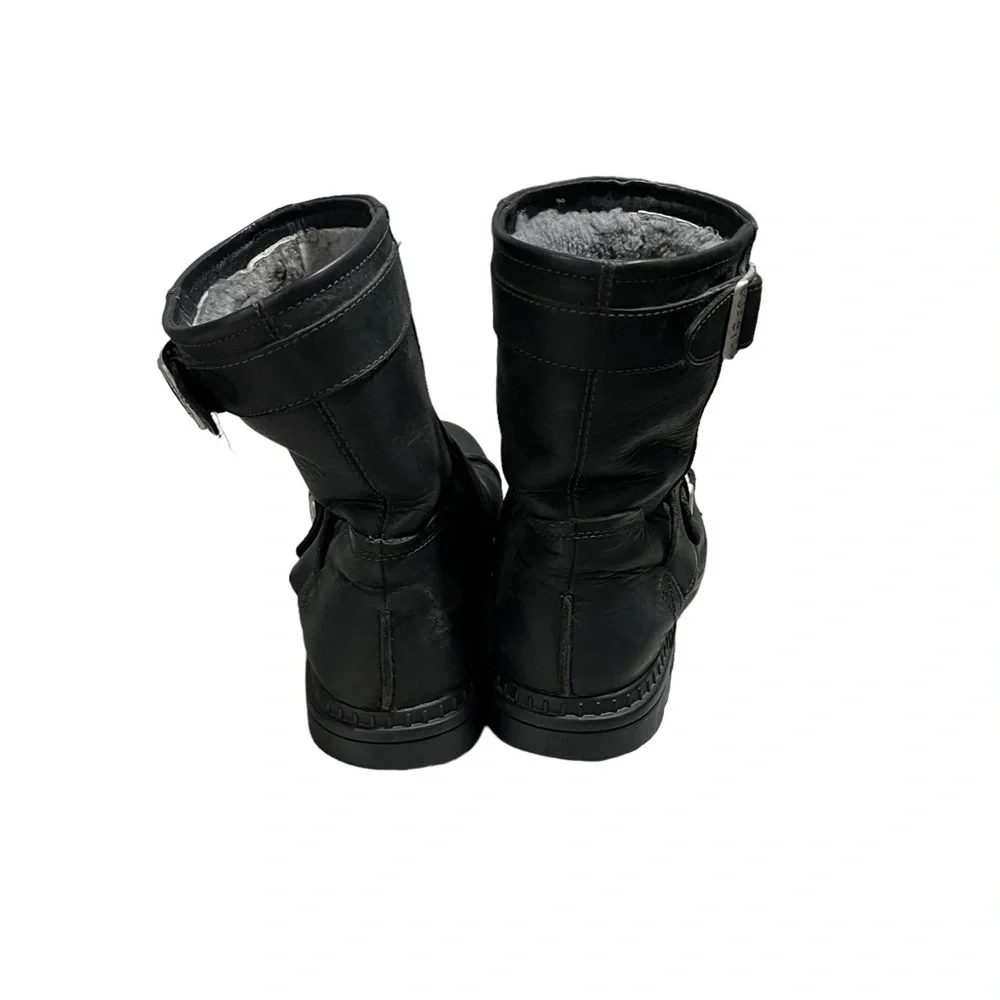 UGG Australia Rockville II Boots Black Rugged Leather Men’s Size 11 S/N 3040